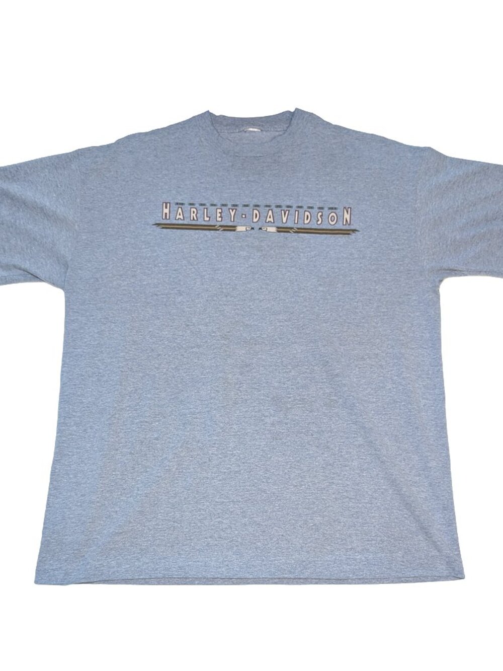 Harley Davidson Short Sleeve Blue T-Shirt Richmond Virginia VA Sz Men's Large ?